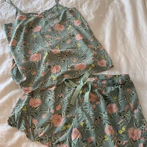 Floral pajama set
